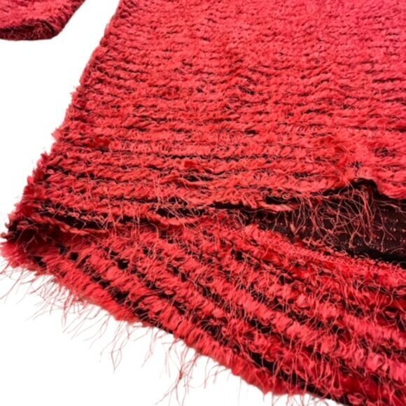 Jones‎ New York PINK Mohair Fuzzy Pull Over Sweater Size Medium Long Sleeve Soft - Picture 6 of 14